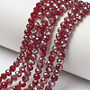 Electroplate Glass Beads Strands EGLA-A034-T4mm-J10-1