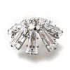 Brass Micro Pave Cubic Zirconia Pendant Bails LS-KK-Q035-01P-2
