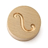 Golden Tone Brass Letter Stamps LS-KK-R005-01S-1