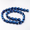 Electroplate Non-magnetic Synthetic Hematite Beads Strands G-F300-11B-05-2