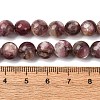 Natural Lepidolite/Purple Mica Stone Beads Strands G-G925-02B-3