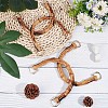 Arch Shaped Plastic Imitation Bamboo Bag Handles FIND-WH0111-303A-4