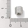 Rack Plating Brass Micro Pave Cubic Zirconia Beads KK-L224-035P-3