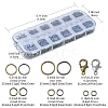 40Pcs 2 Color Zinc Alloy Lobster Claw Clasps DIY-YW0006-32-4