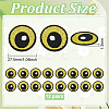 12Pairs Computerized Embroidery Cloth Self Adhesive Patches PATC-BC0001-12B-2