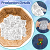 4 Sheets 11.6x8.2 Inch Stick and Stitch Embroidery Patterns DIY-WH0455-008-3