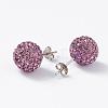 925 Sterling Silver Austrian Crystal Rhinestone Ear Stud Q286G091-2