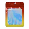 Rectangle Glitter Holographic PVC Resealable Packaging Bags ABAG-P011-01E-02-1
