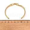 304 Stainless Steel Cuff Bangles for Women BJEW-D361-03G-5