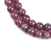 Natural Gemstone Ruby Round Beads Strands G-O017-7mm-06-01-2