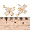 Brass Pave Cubic Zirconia Pendants CU-CBA7392-11G-01-3
