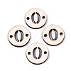 Unfinished Natural Poplar Wood Links Connectors WOOD-S045-138A-0-1