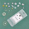 Plastic DIY Flower Petals Shape Jewelry Crafts DIY-WH0246-98-4