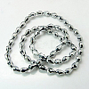 Electroplate Glass Beads Strands EGLA-D017-12x8mm-5-2