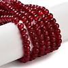 Crackle Glass Beads Strands CCG-Q001-4mm-18-1