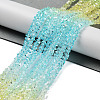 Transparent Glass Bead Strands X-GLAA-H023-03A-2