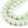 Baking Painted Pearlized Glass Pearl Bead Strands HY-N002-3mm-B02-4