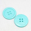 Mixed Dyed Resin Flat Round Buttons X-RESI-D030-13mm-M-2