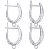 Beebeecraft 10Pcs Brass Hoop Earring Findings KK-BBC0013-88-1