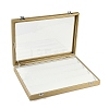 4 Rows Imitation Leather Jewelry Earring Display Boxs CON-G023-05-3