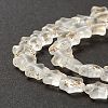 Transparent Glass Beads Strand X1-GLAA-F112-04K-5