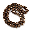 Electroplated Synthetic Magnetic Hematite Beads Strands G-G174-L01-04-2