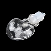 Clear Glass Wishing Bottle Pendants GLAA-A010-01A-2