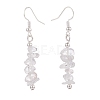 Natural Quartz Crystal Chips Beaded Jewelry Set SJEW-JS01232-05-6