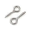 Tarnish Resistant 304 Stainless Steel Screw Eye Pin Peg Bails X-STAS-L234-165C-P-4