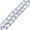 AB Color Plated Transparent Glass Beads Strands EGLA-P051-06A-A03-1