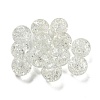 Transparent Spray Painting Crackle Glass Beads GLAA-L046-01A-2