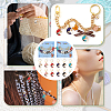 Alloy Enamel Moon with Star & Yin Yang Charm Locking Stitch Markers HJEW-PH01707-6