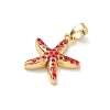Brass Enamel Pendants KK-CBA2CEF-01G-03-2
