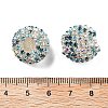 Sparkle Glass Rhinestone Round Beads OACR-S048-01G-3