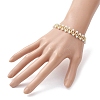 Imitated Pearl Acrylic & Glass Beaded Bracelets with 304 Stainless Steel Lobster Claw Clasps for Women BJEW-JB10199-01-3