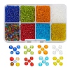 8 Colors Glass Seed Beads SEED-YW0001-56-1
