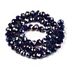 Electroplate Glass Beads Strands EGLA-A044-P8mm-B07-3