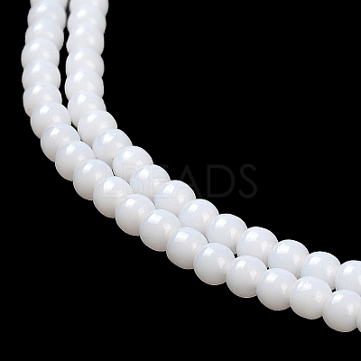 Imitation Jade Glass Beads Strands X-GLAA-K062-A01-09-1