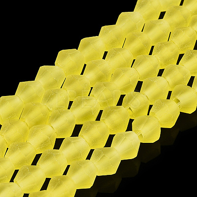 Imitate Austrian Crystal Frosted Glass Beads Strands EGLA-A039-T2mm-MD21-1