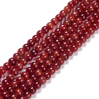 Glass Round Beads Strands GLAA-M044-01I-1