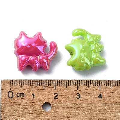 Opaque Acrylic Beads OACR-E033-16-1