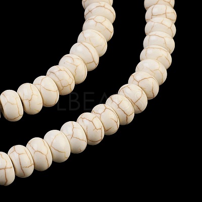 Synthetic Turquoise Beads Strands TURQ-G109-8x5mm-07-1