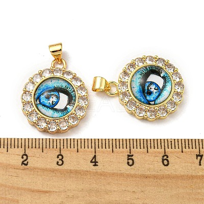 Golden Brass Pendants KK-L209-008G-03-1