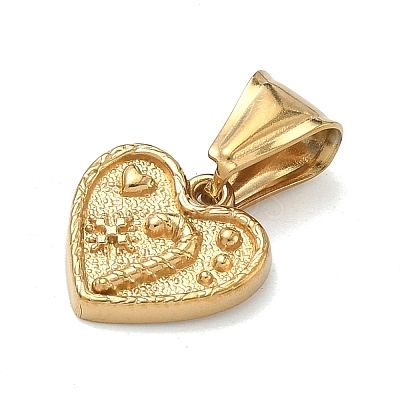 304 Stainless Steel Pendants STAS-D225-05G-1