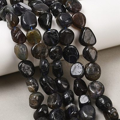 Natural Iolite/Cordierite/Dichroite Beads Strands G-A284-A02-03-1