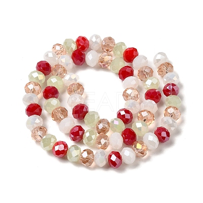 Glass Beads Strands EGLA-A034-M8mm-10-1