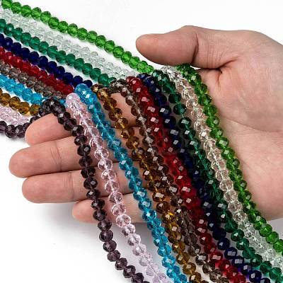 Glass Beads Strands EGLA-X0007-01A-8mm-1
