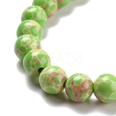Synthetic Imperial Jasper Beads Strands G-E568-01A-01-1