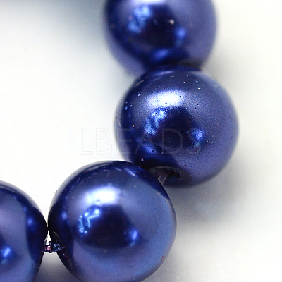 Baking Paint Glass Pearl Bead Strands X-HY-Q003-3mm-19-1