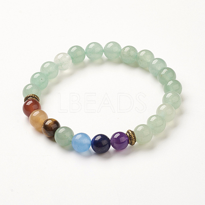 Yoga Chakra Jewelry BJEW-G554-02K-1